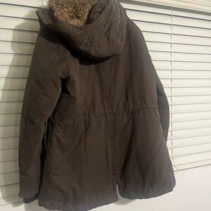H&M hooded brown/green winter jacket